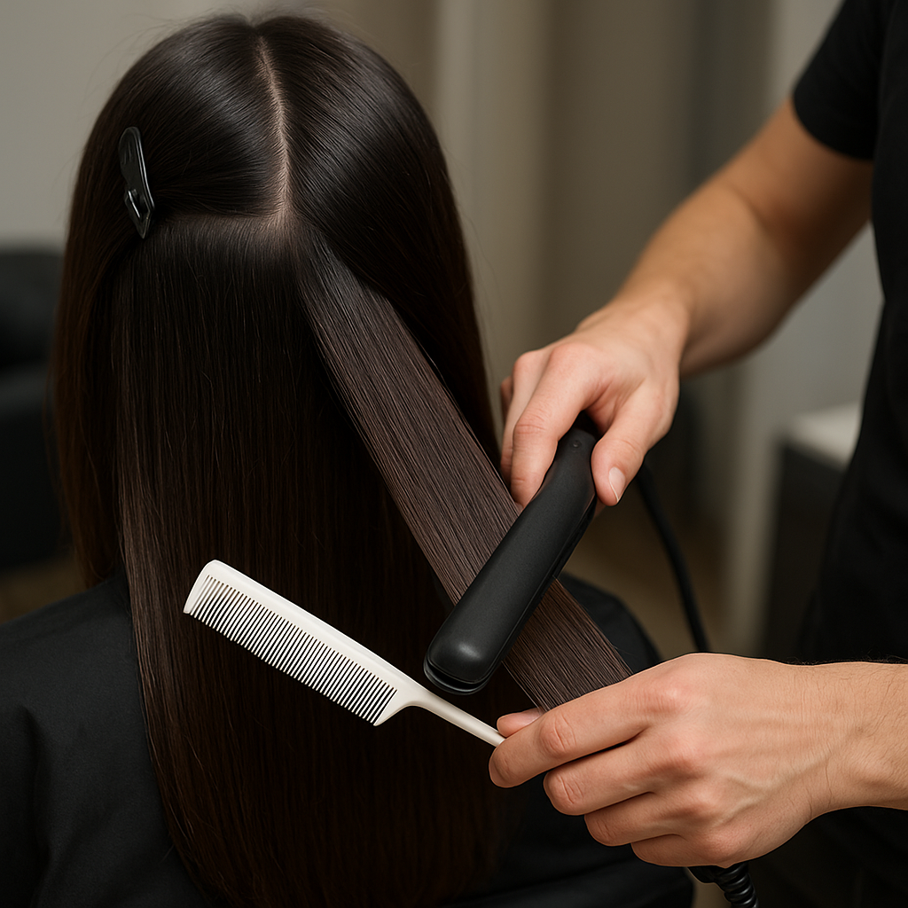 Jak wygląda zabieg keratynowego prostowania włosów