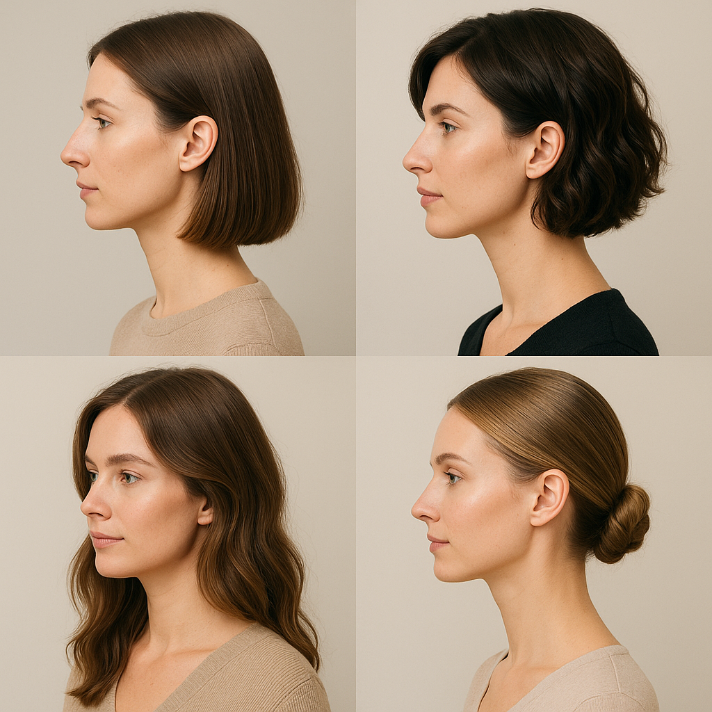 Jak dobrać fryzurę do kształtu nosa i szyi