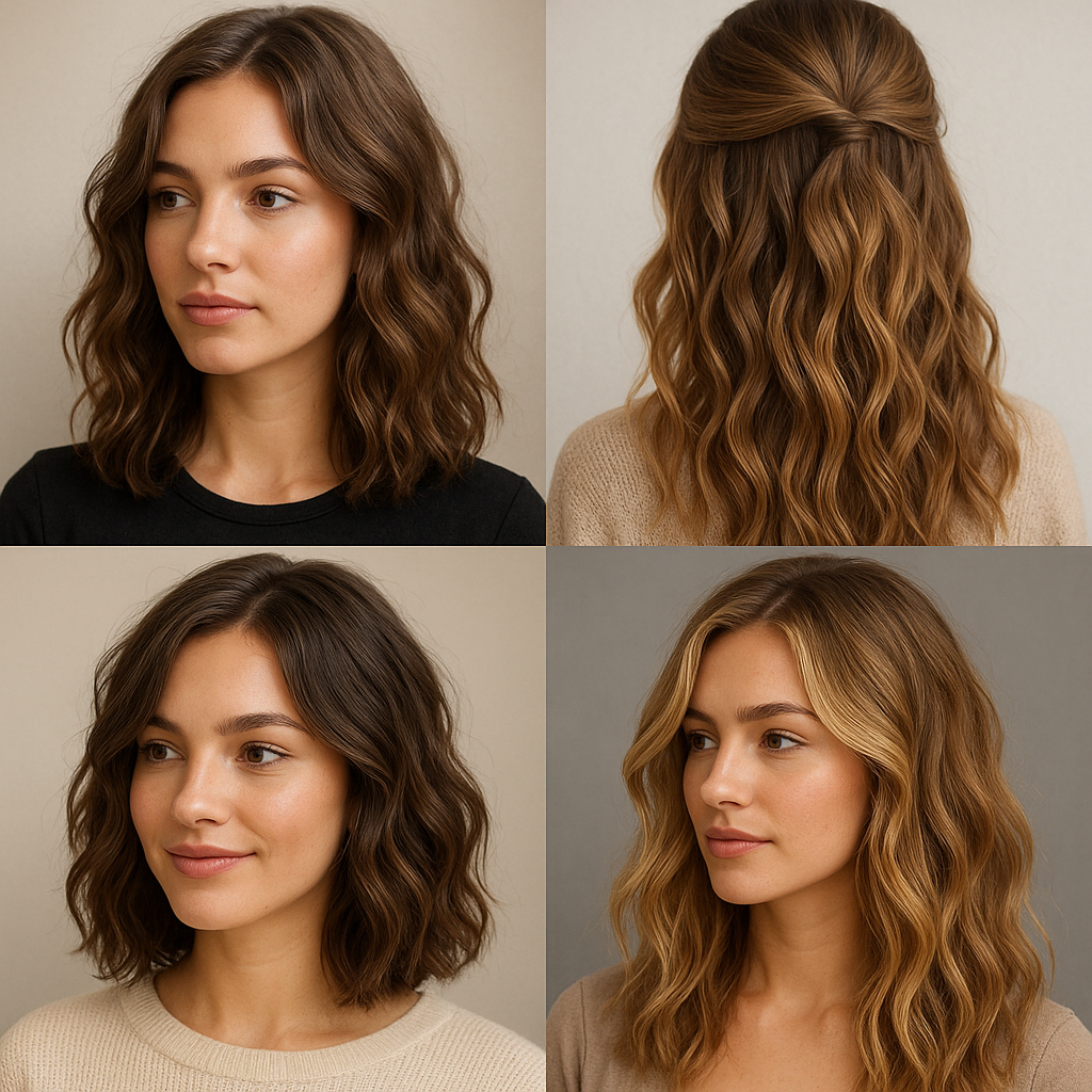 Jakie fryzury są idealne do włosów falowanych