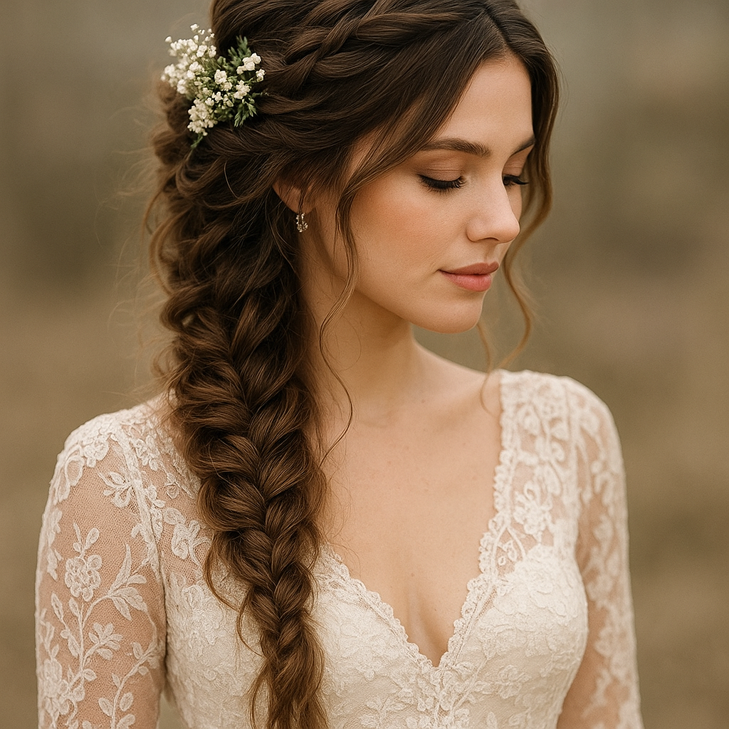 Najpiękniejsze fryzury ślubne w stylu boho